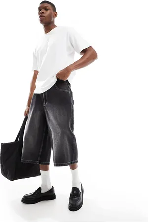 Bershka Sorte super-baggy jorts