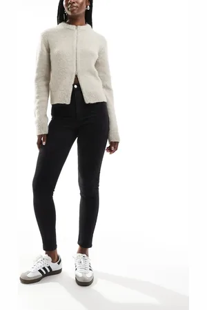 Bershka Højtaljede skinny-jeans i