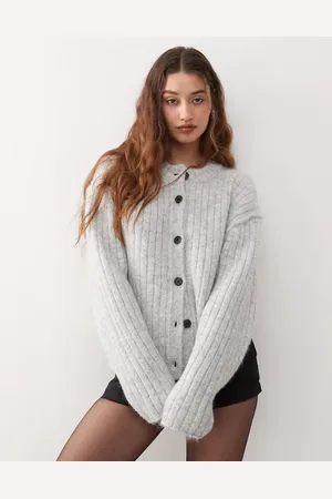 Weekday Alika - cardigan i chunky uldblanding