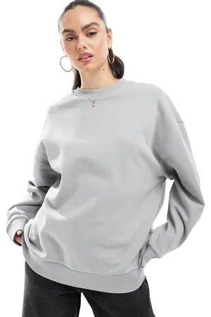ASOS Oversized sweatshirt i vasket grå