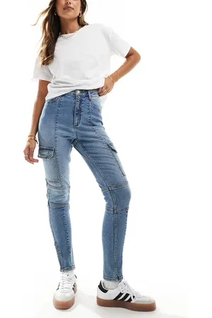 Miss Selfridge Skinny-cargojeans i