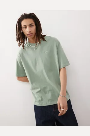 Timberland Dunstan River - Oversized grøn T-shirt med lille logo