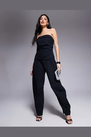 ASOS Bandeau-jumpsuit med tøndeformede ben