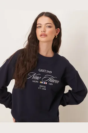 GANT Marineblå sweatshirt med broderet 1949-logo