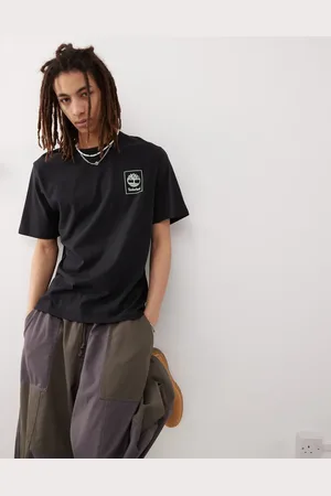 Timberland T-shirt med firkantet logo på brystet