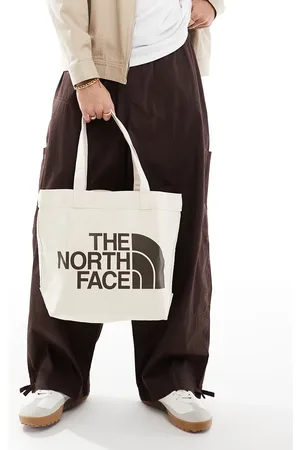 The North Face Half Dome - Stor tote-taske med logo i råhvid