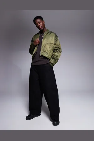 ASOS Sorte chinos med superposet pasform