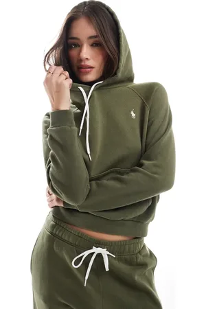 Ralph Lauren Mørkegrøn hættetrøje med logo - Del af sæt
