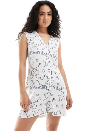 ONLY Playsuit med geometrisk print i