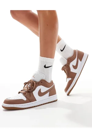 Jordan Nike - Air 1 Low - Brune og hvide sneakers
