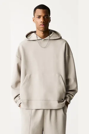 Pull&Bear Premium - Grå hættetrøje