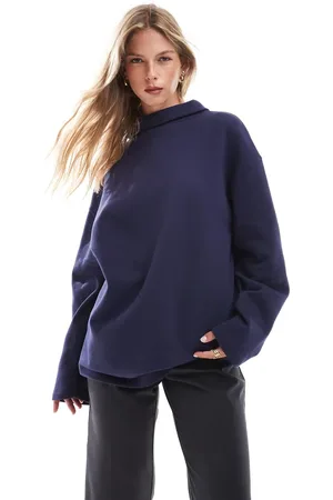 ASOS Oversized sweatshirt med ståkrave