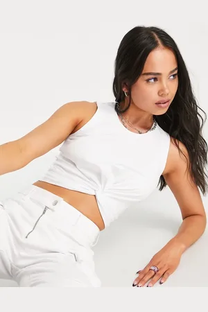 Noisy May Croptop med twist foran