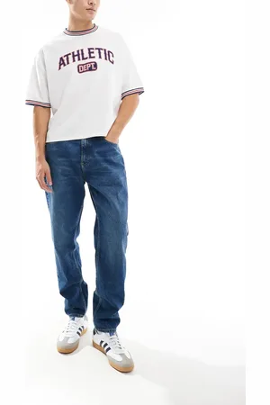 Tommy Hilfiger Isaac - Tapered jeans i mørk vask i afslappet pasform-Marineblå