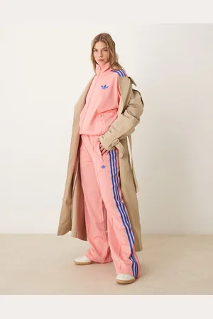 adidas Firebird - Lyserøde løstsiddende træningsbukser