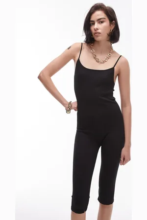 Topshop Sømløs tætsiddende heldragt med capri-ben i