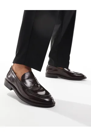 Schuh Rhodes - Vinrøde loafers i læder