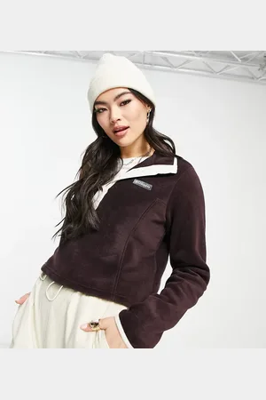 Columbia Benton Springs - Cropped fleece med 1/2 knapstolpe med trykknapper i - Kun hos ASOS