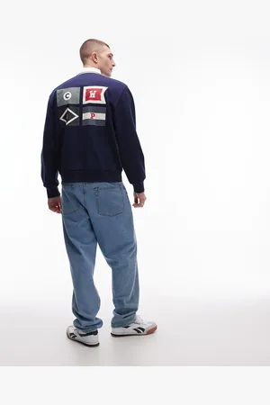 Carhartt Rugby-sweatshirt med flagprint