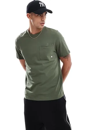 Farah Stacy - Kakigrøn T-shirt med lomme