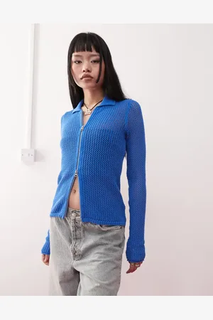 Weekday Lene - strikket cardigan med hulmønster