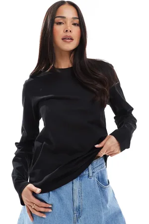 Weekday Essence - Langærmet top i standard fit