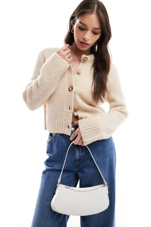 & OTHER STORIES Strikket cardigan med tekstur i cremehvid alpaka-blanding