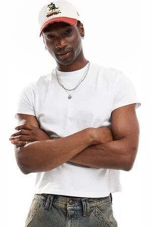 Reclaimed Smal crop-T-shirt med firkantet pasform