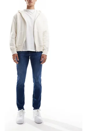 Only & Sons Loom - Forvaskede og indigoblå Slim Fit-jeans-Marineblå