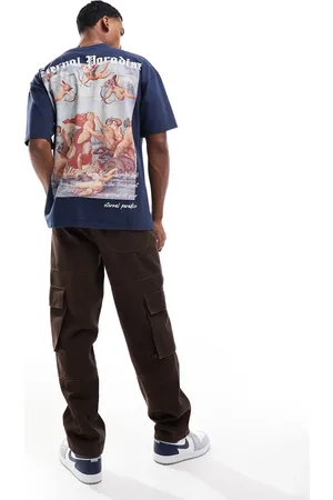 Liquor N Poker Oversized T-shirt med "eternal paradise"- rygprint
