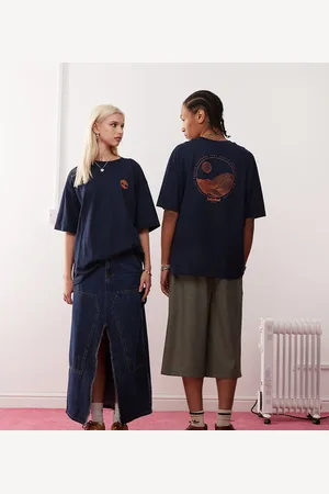 Timberland Oversized T-shirt med bjergprint med linjer - Kun hos ASOS