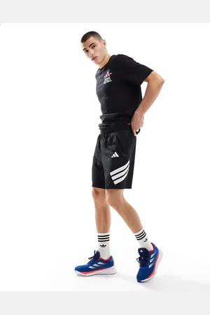 adidas Icon - Sorte shorts med 3 striber
