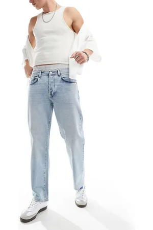 SELECTED Jeans i loose fit med lys vask-Blå