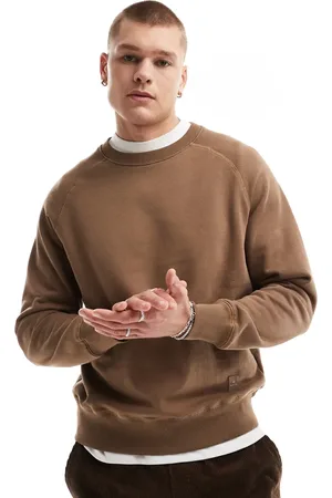 Paul Smith Lysebrun sweatshirt i almindelig pasform med logo