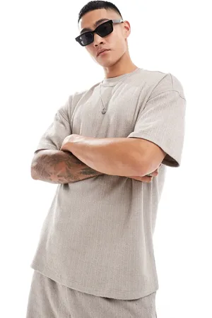 New Look Oversized T-shirt med tekstur i - Del af sæt