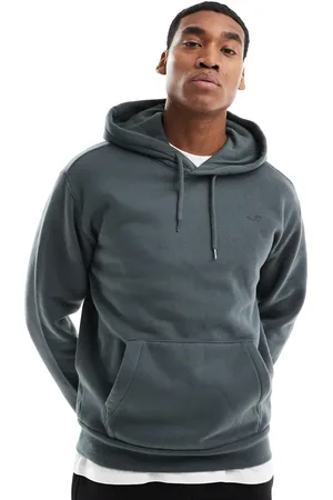 Hollister Kakigrøn afslappet hættetrøje med ikonlogo