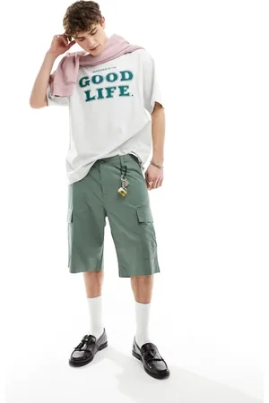 Carhartt Grønne cargoshorts i Regular Fit