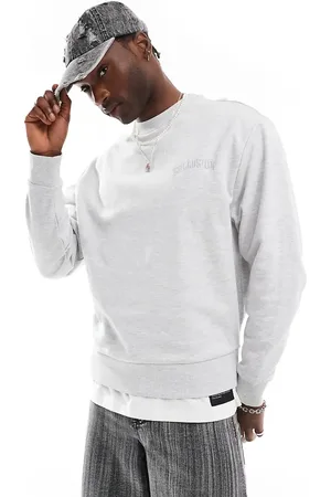 COLLUSION Gråmeleret sweatshirt med college-broderi