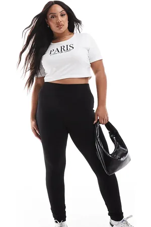 Yours Monki - Sorte ribstrikkede leggings