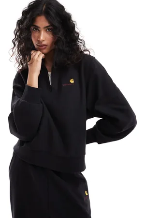 Carhartt American Script - sweatshirt med halv lynlås - Del af sæt
