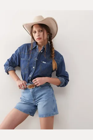 Wrangler Cowboy - 5-tommer-denimshorts
