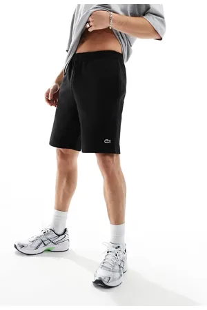 Lacoste Sorte shorts med logo i jersey
