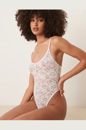ASOS Mila - blød bodystocking i blondestof