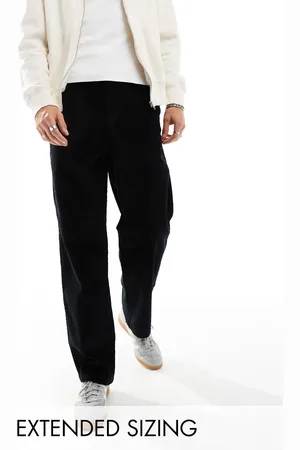 ASOS Sorte baggy bukser i jernbanefløjl