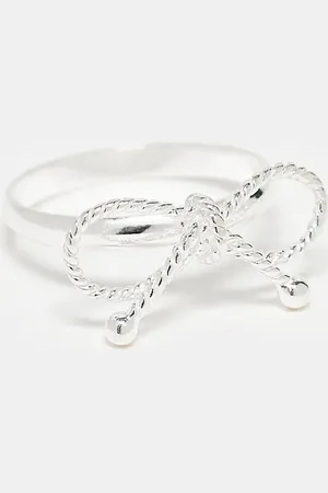 SEOL + GOLD Ring i sterlingsølv med sløjfedesign