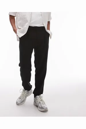 Topman Elegante bukser med tekstur og tapered ben i