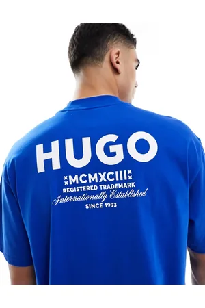 Hugo Blue Oversized T-shirt i blå