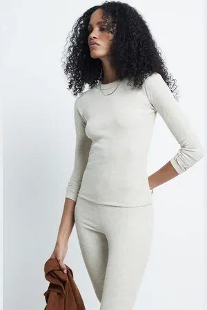 River Island Baby-T-shirt med lange ærmer-Neutral
