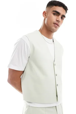 ASOS Elegant vest med firkantet pasform - Del af sæt