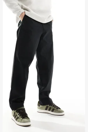 Fred Perry Sorte twillbukser med lige ben